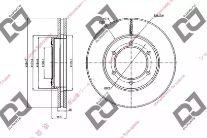 Тормозной диск DJ PARTS BD2011